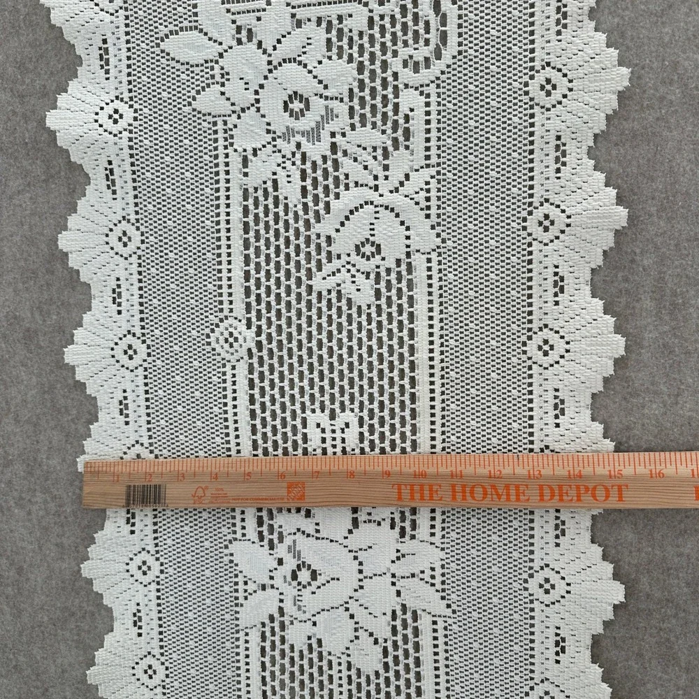 VTG Lace Table Runner Home Decor 40x15
